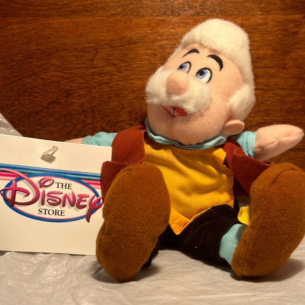 Disney Store Geppetto Bean Bag NWT